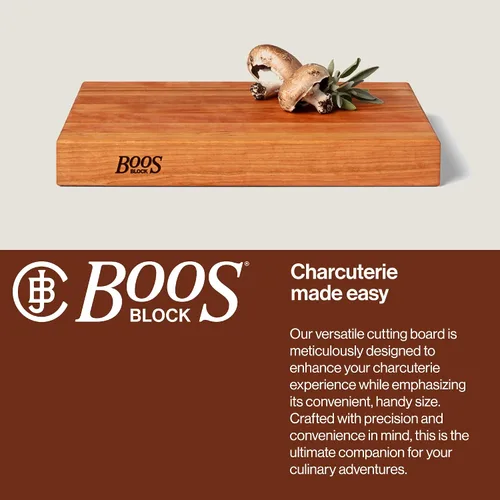 Vista 4 de John Boos Serie RA-Board Tabla de Cortar Rectangular de Madera de Arce 18"x12" – 2.25" de Grosor, Bloque de Carnicero Reversible de 15 lb con Veta
