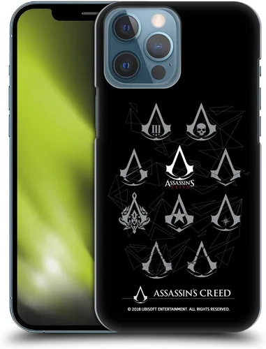 Vista 10 de Head Case Designs Carcasa rígida con licencia oficial de Assassin's Creed Characters Legacy Logo compatible con Apple iPhone 13 Pro Max