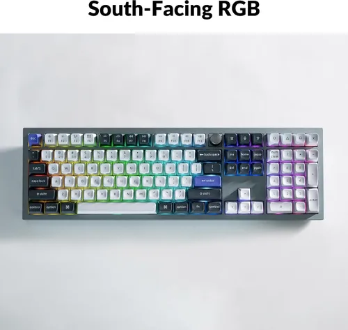 Vista 6 de Keychron Q6 Pro Teclado mecánico inalámbrico Bluetooth de aluminio completo para Mac Windows Linux, perilla programable QMKVIA de tamaño completo