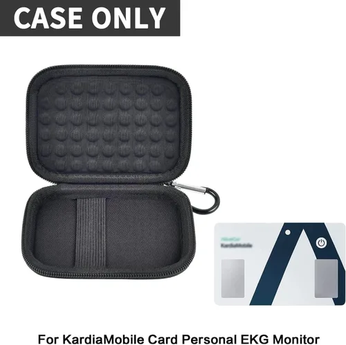 Vista 2 de GWCASE Funda compatible con KardiaMobile Card Wallet dispositivo de electrocardiograma personal, organizador de viaje para monitor