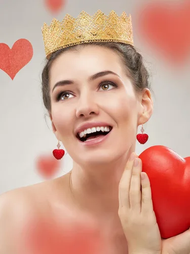 Vista 7 de Pendientes de San Valentín para ella, aretes de cuentas de diamantes de imitación de corazón rojo, camisas de atuendo para mujer, accesorios