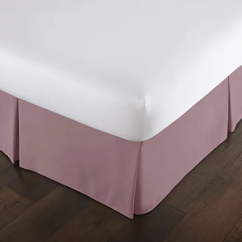 Vista 28 de Southshore Fine Linens VILANO Springs faldón para cama plisada, 15 pulgadas, Microfibra, Blanco brillante, gemelo