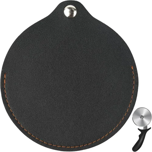 Vista 4 de Cubierta de rueda de pizza Yeebeny, la cubierta de volante de pizza es adecuada para la protección del cuchillo de pizza, pequeña, flexible y fácil