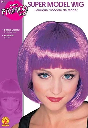 Vista 3 de Rubie's Costume - Peluca de color morado