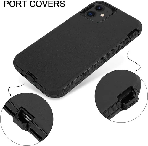 Vista 7 de MAXCURY Funda para iPhone 11, resistente a prueba de golpes, protección de cuerpo completo para hombres y mujeres, parachoques de policarbonato duro