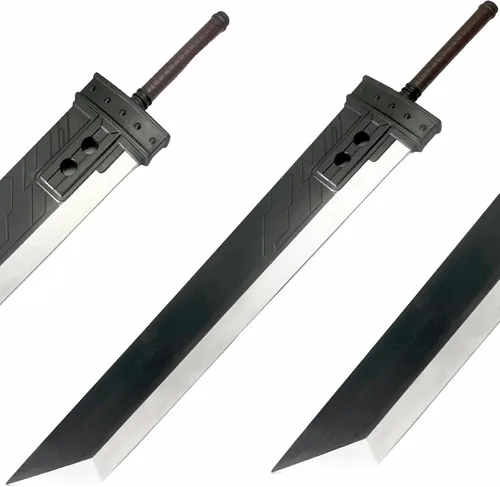 Vista 8 de Espada Zweihander de espuma PU de 42.5" o 57" de la versión final de Fantasy con núcleo interno para videojuego, disfraz de cosplay, regalo