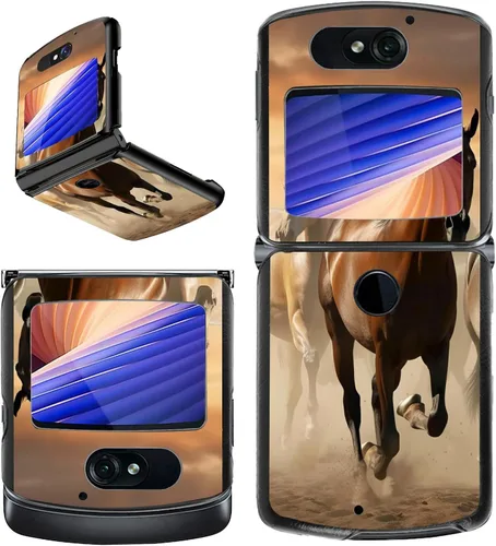 Vista 32 de Rossy Funda para Motorola RAZR 5G, para Moto RAZR 5G, funda delgada y ligera de policarbonato duro a prueba de golpes para Motorola Moto RAZR 5G