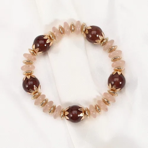 Vista 5 de Pulseras bohemias para mujer, estilo vintage, apilables, con cuentas, joyería elástica para la playa