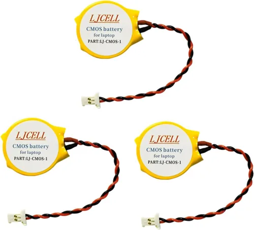 Vista 13 de CMOS ML1220 - Batería para DELL XPS 13 15 9343 9350 9360 9365 BIOS RTC ML1220 Batería con 2 cables y conector