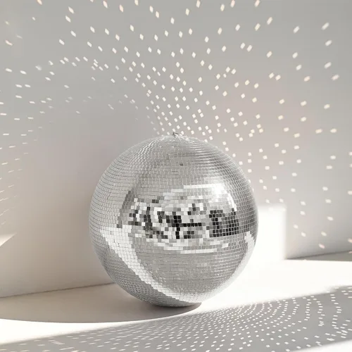 Vista 13 de Yescom Juego de 8 bolas de discoteca de 7/12/16/20/24 pulgadas, bolas de espejo surtidas, decoración de vidrio para colgar para fiestas de los años