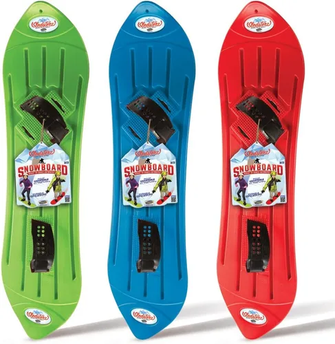 Vista 6 de Geospace The Original Sledsterz Tabla de Nieve para Niños Principiantes - Viene en Varios Colores: Rojo, Azul o Verde (Tabla de Nieve Surtida Única)