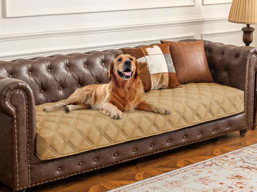 Vista 11 de Ameritex Funda impermeable para cama de perro, manta para mascotas con parte trasera antideslizante para muebles, cama, sofá