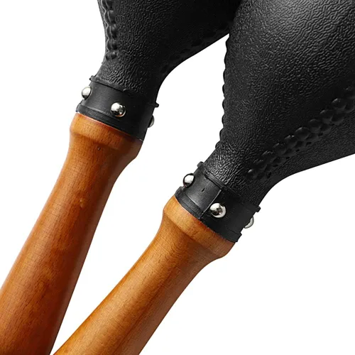 Vista 6 de Maracas de percusión par de agitadores sonajeros martillo de arena instrumento de percusión con carcasas de plástico ABS y mangos de madera