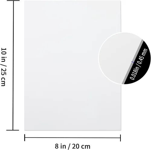 Vista 2 de GEKIXUTP 10 Piezas Placas de Metal en Blanco para Sublimación de Fotos 8"X10" X0.45mm Letrero de Fotos de Aluminio en Blanco Foto Metal Pared
