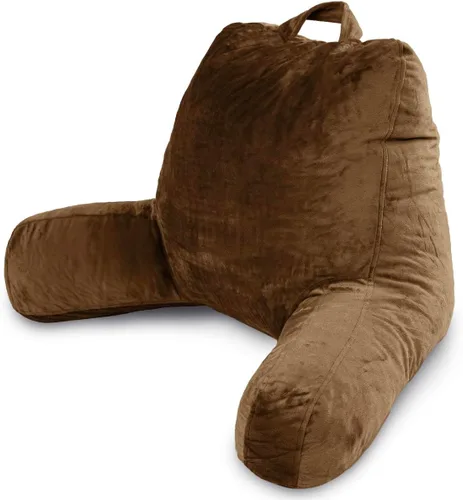 Vista 10 de Milliard - Almohada de lectura con brazos, negra, almohada de espuma viscoelástica triturada cómoda para la espalda en la cama para sentarse - Verde