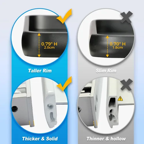 Vista 6 de Pequeño estante plegable de pared para baño y caravana, plegable a 90° e impermeable, pequeño estante de metal flotante para lavandería, inodoro