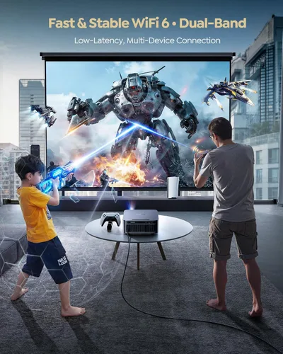 Vista 8 de Proyector inteligente Google TV G2 Gris