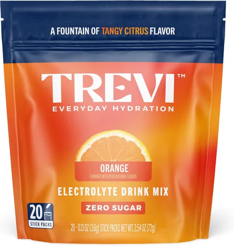 Vista 33 de TREVI Electrolytes Powder Packets, Sugar Free Hydration, Frost 20 Pack