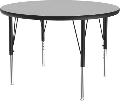 Vista 67 de Correll Mesa rectangular de actividades para el aula de 24 x 48 pulgadas, altura ajustable (19 a 29 pulgadas), parte superior de granito gris, borde