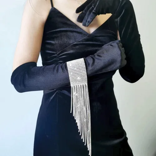 Vista 5 de JolieHome Pulsera de moda brillante con diamantes de imitación para fiesta boda graduación regalo 9 pulgadas Cobre