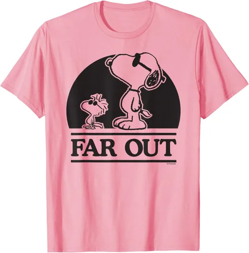 Vista 51 de Peanuts Woodstock 50th Anniversary Far Out Snoopy - Camiseta Blanco