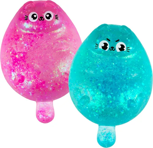 Vista 2 de ORB Sugar Swaps Fat Cat Squishy Toy 2 Pack - Cute Chunky Kitty Squishies