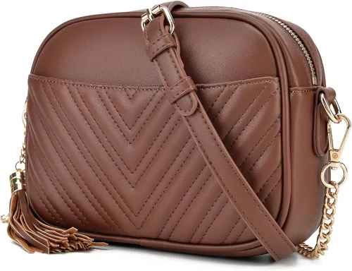 Vista 22 de lola mae Bolso bandolera acolchado, bolso de hombro de diseño moderno Shoulder Purse