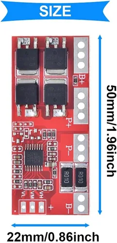 Vista 4 de 2PCS 4S 30A 14.4V 14.8V 16.8V Tablero de protección de batería de litio 18650 Módulo de cargador Tablero de protección para batería de litio