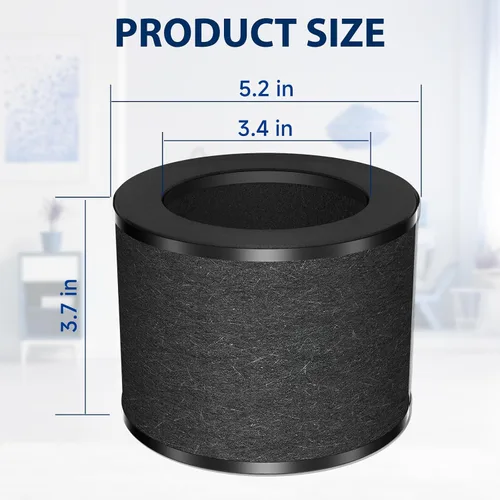 Vista 5 de Paquete de 3 filtros de repuesto TZ-K1 compatibles con ToLife TZ-K1 y con filtros FreAire y AROEVE MK01 MK06 MG01JH, filtración de 3 etapas H13 True