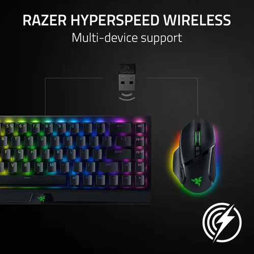 Vista 6 de Razer Basilisk V3 Pro - Mouse ergonómico inalámbrico personalizable para juegos (renovado)