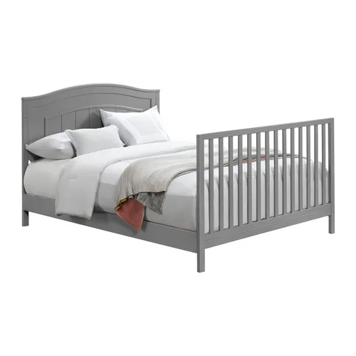 Vista 3 de Oxford Baby North Bay - Kit de conversión de cama de tamaño completo, gris paloma, certificado GreenGuard Gold Gris (Dove Gray)
