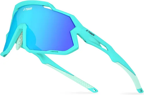 Vista 18 de X-TIGER Gafas de sol polarizadas para niños y niñas, lentes de sol de béisbol polarizadas para niños de 8 a 14 años, UV400, gafas de ciclismo