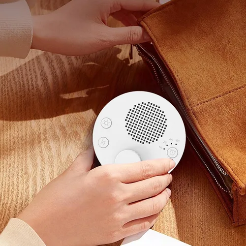 Vista 6 de Máquina inteligente de sonido para dormir con 24 pistas, luz cálida, 4 temporizadores de apagado automático, regalo de vacaciones para bebés