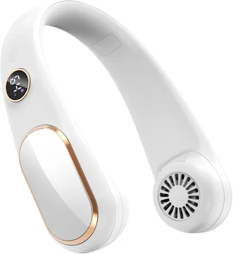 Vista 8 de SLENPET Ventilador de cuello portátil de 10000 mAh, 6 velocidades, últimas 48 horas, rotación de 360°, ventilador personal portátil