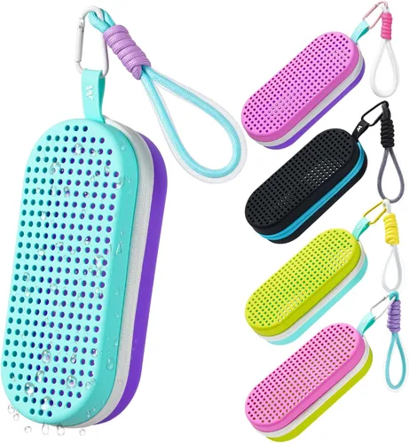 Vista 13 de Mgsarbny - Funda protectora de silicona para gafas de natación, con orificio de drenaje para gafas