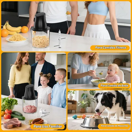 Vista 9 de Herramienta Eléctrica Trituradora de Pollo: Trituradora de Carne Multifuncional de 250W con Presión para Operar de Gran Capacidad - Trituradora