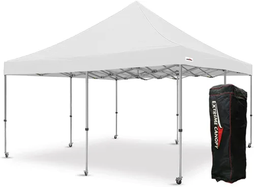 Vista 26 de Extreme Canopy Tienda de campaña desplegable instantánea de aluminio resistente comercial (rojo, 10 pies x 10 pies)