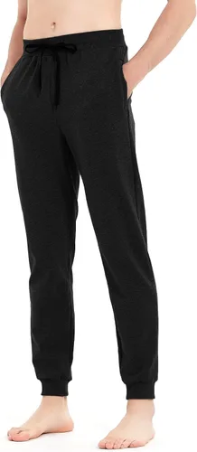 Vista 26 de Idtswch 30/32/34/36/38/40. Pantalones deportivos altos para hombre, extra largos, con bolsillos con cremallera