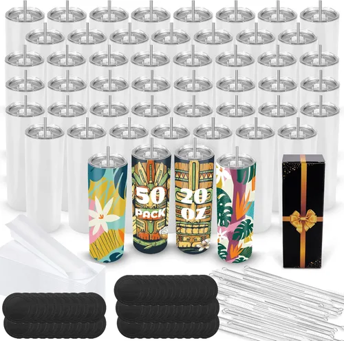 Vista 9 de Joyclub Sublimation Blanks - Vasos de 20 onzas a granel, paquete de 10