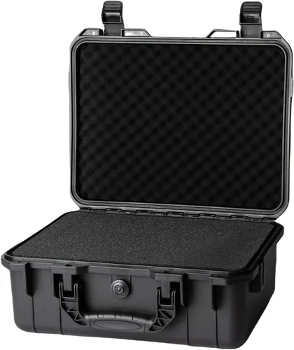 Vista 8 de Estuche rígido pequeño impermeable con inserto de espuma personalizable para bricolaje, protección portátil para cámara, drones, equipos