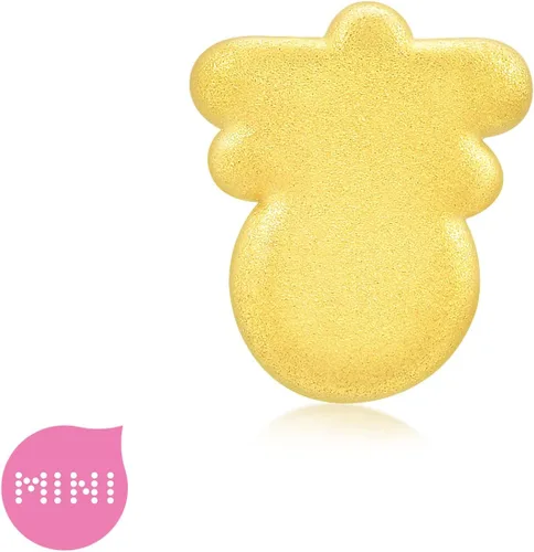 Vista 4 de CHOW SANG SANG 999 24K Solid Gold Mini Charm Lucky Chinese Character Blessing Charm Bracelet for Women 93082C