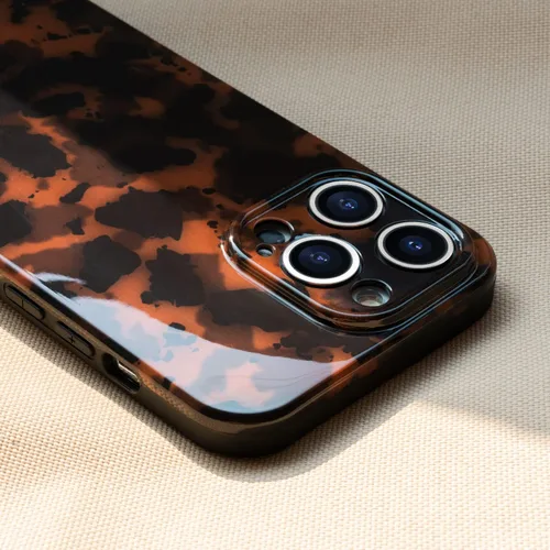 Vista 5 de Funda para iPhone 14 Pro Max, Funda ligera de caparazón de tortuga de TPU para mujeres, soporte de teléfono protector a prueba de golpes y caídas