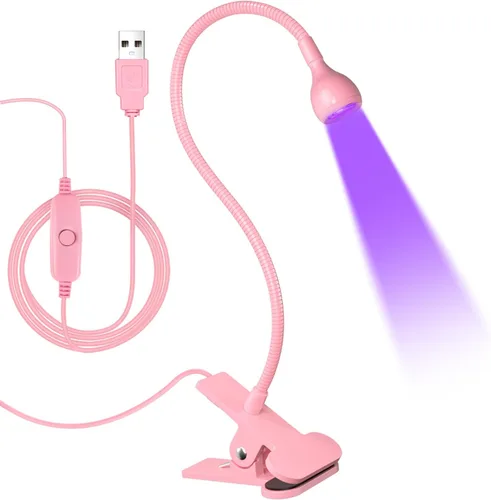 Vista 17 de AORAEM Lámpara de uñas LED UV, luz de curación flash de doble cabeza, rosa Luz de curado para uñas de gel con cuello de cisne portátil