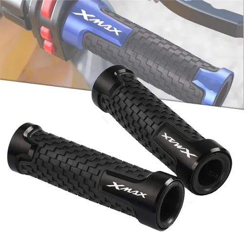 Vista 5 de Universal for Y&AMAHA Xmax 125 250 300 400 Motorcycle Handlebar Grips Racing Handle Grips Aluminium Comfortable Soft Rubber Hand Bar Grip
