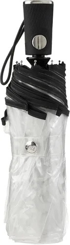 Vista 3 de totes Sombrilla plegable abierta automática con toldo transparente negro Clear Black talla única Paraguas plegable de apertura automática