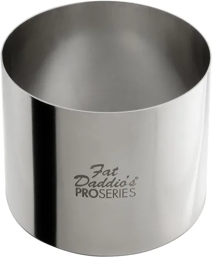 Vista 40 de Fat Daddio's Anillo redondo de acero inoxidable para pasteles y pastelería, 3 x 2 pulgadas