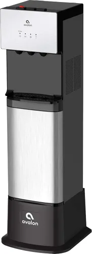 Vista 2 de Avalon Base dispensadora de enfriador de agua, extensor de altura de pedestal para modelos de carga inferior y sin botella, BASE-BLK