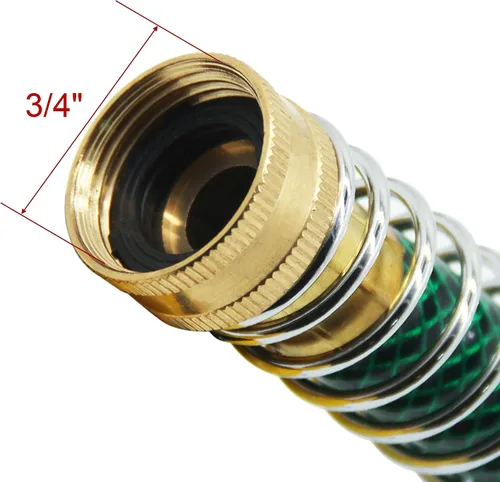 Vista 2 de Lifynste Adaptador de extensión de manguera de jardín, protector de torceduras de manguera con resorte helicoidal, paquete de 2