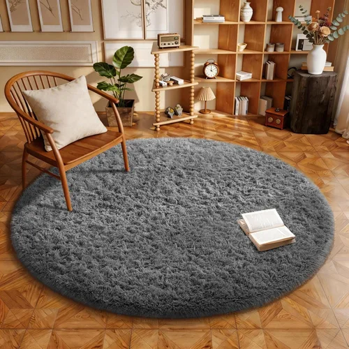Vista 12 de Ophanie - Alfombras para sala de estar, antideslizante y suave, de felpa grandes y peludas para dormitorio, peludas para niños y niñas, decoración