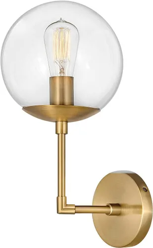Vista 2 de Hinkley Warby Collection One Light - Aplique de pared, latón Heritage